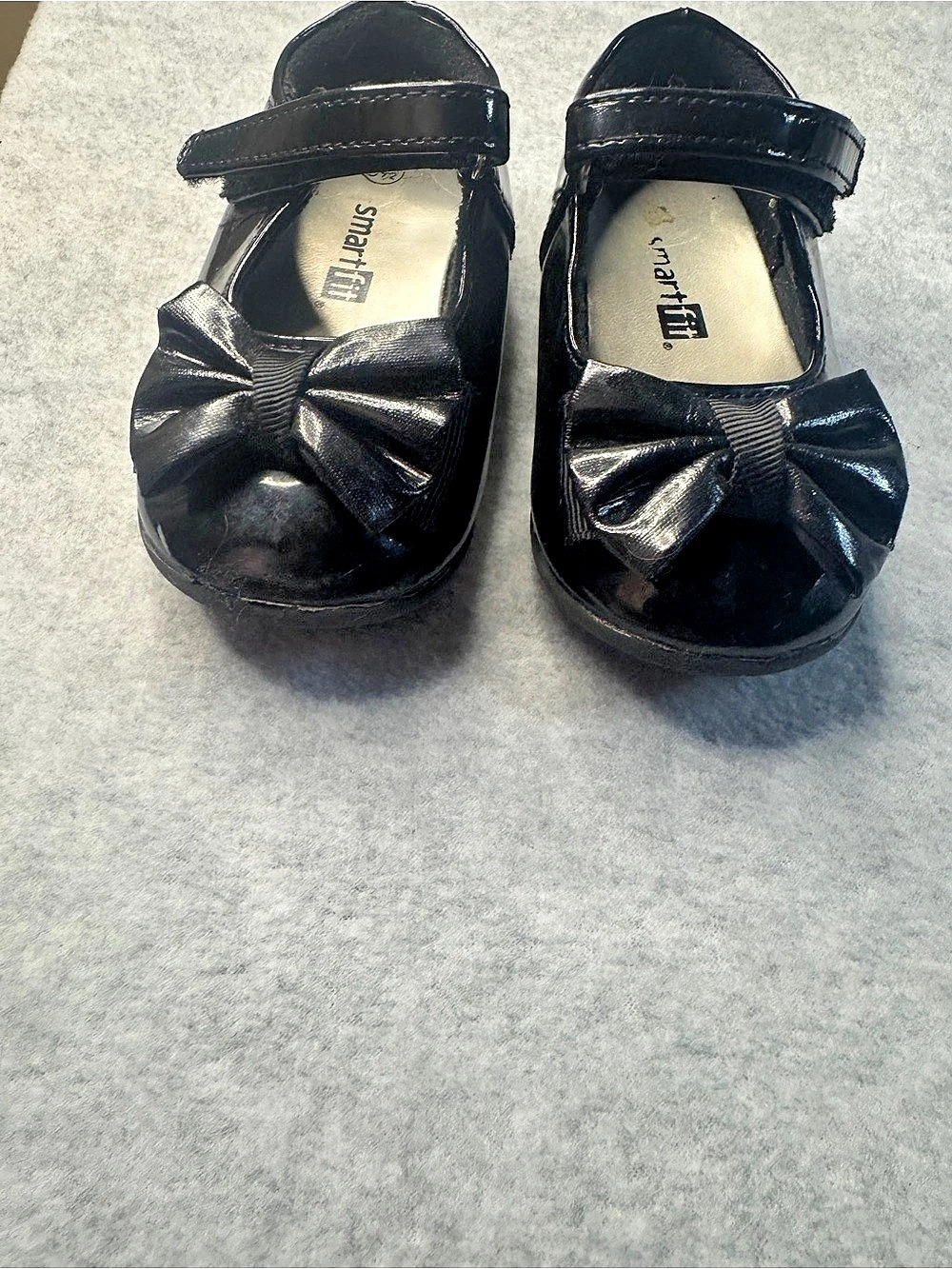 Smart Fit Girls Black Bow Mary Jane Dress Shoes US 5.5